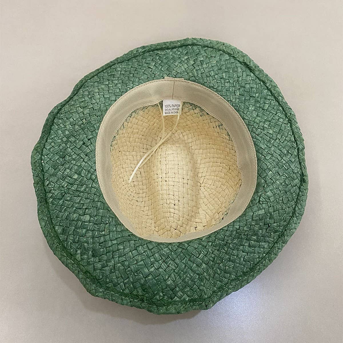 SUMMER FRESH SUNSHADE BOW STRAW HAT FOR WOMEN_CWAH3491