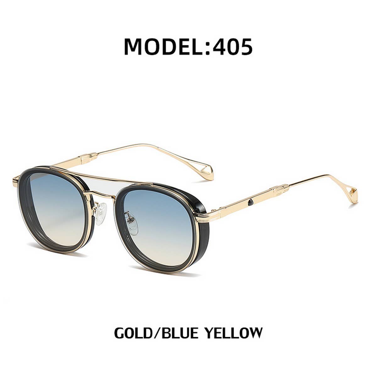 RETRO OVAL FRAME SIDE BAG SMALL FRAME SUNGLASSES_CWASG0708