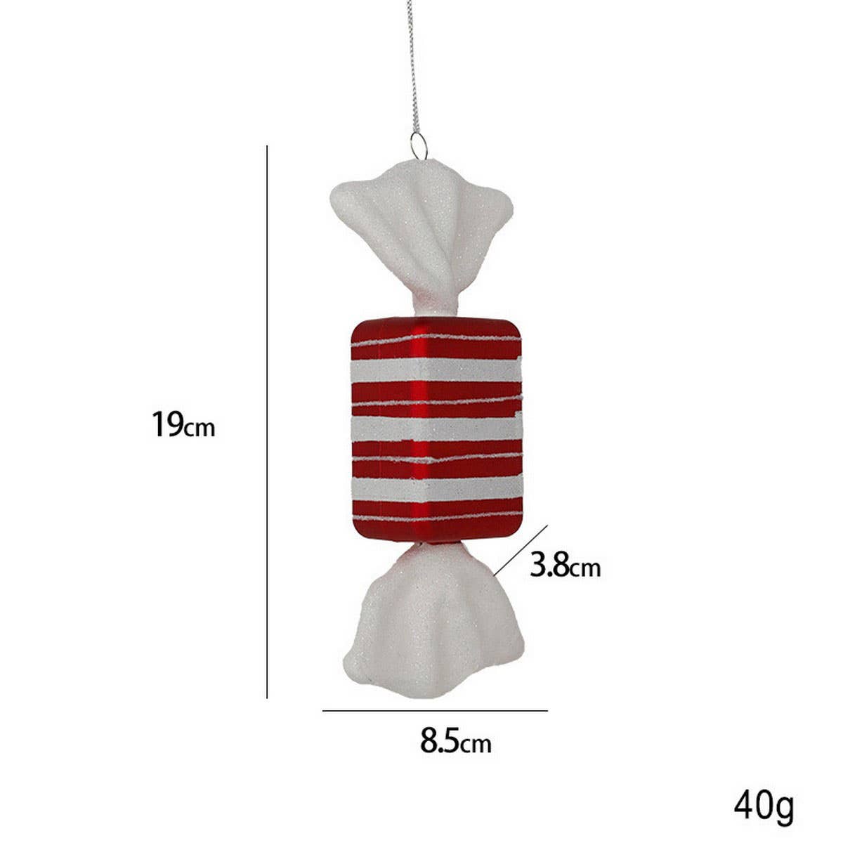 CREATIVE PLASTIC CANDY CANE XMAS TREE DECOR_CWMM9788