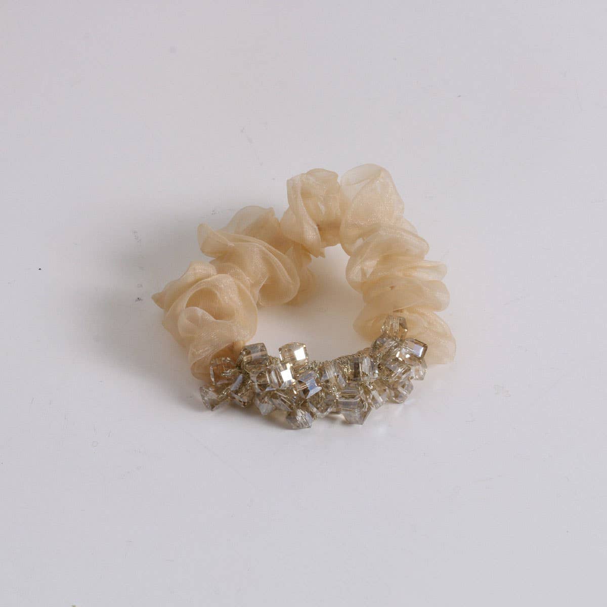 SIMPLE ORGANZA HAIR TIE ELEGANT SOFT HIGH ELASTIC_CWAHA6782