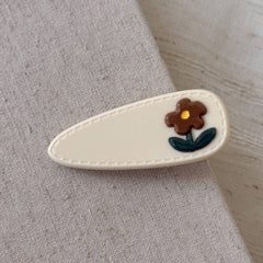 Acrylic Flower Hair Clip Cute Side Bang Barrette_Cwaha07760