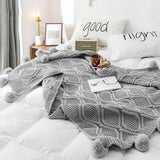 SOLID COLOR COMFORTABLE KNITTED BALL THROW BLANKET_CWMM2363