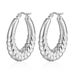Women Fashion Lightweight Stainless Steel Earrings