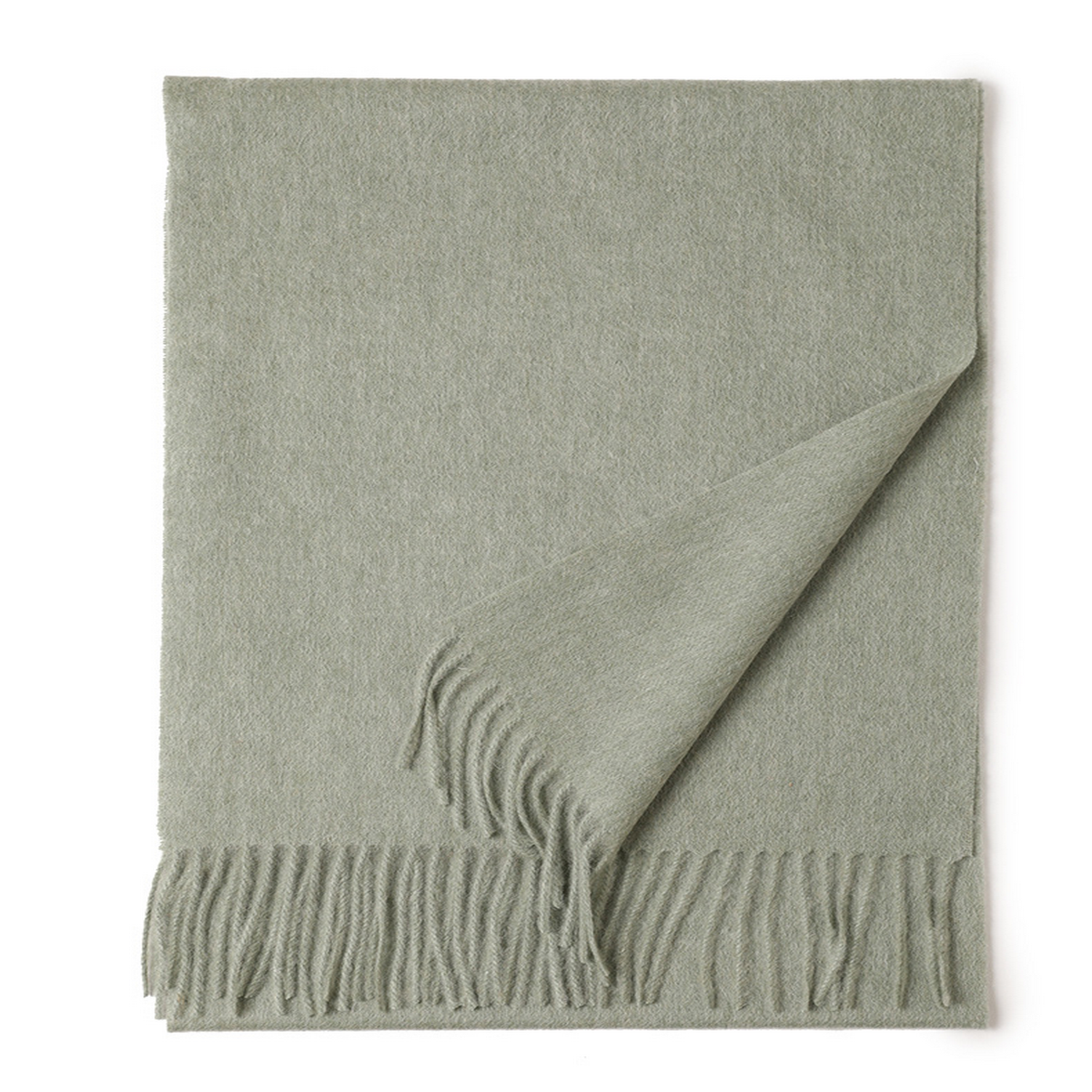 Unisex Wool Scarf Soft Solid Color With Tassels_Cwasc2707