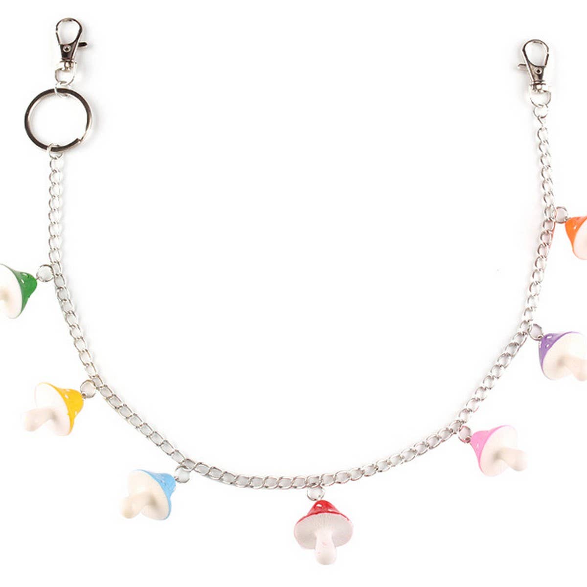 COLORED MUSHROOM HEAD PENDANT PANTS CHAIN_CWMM0675