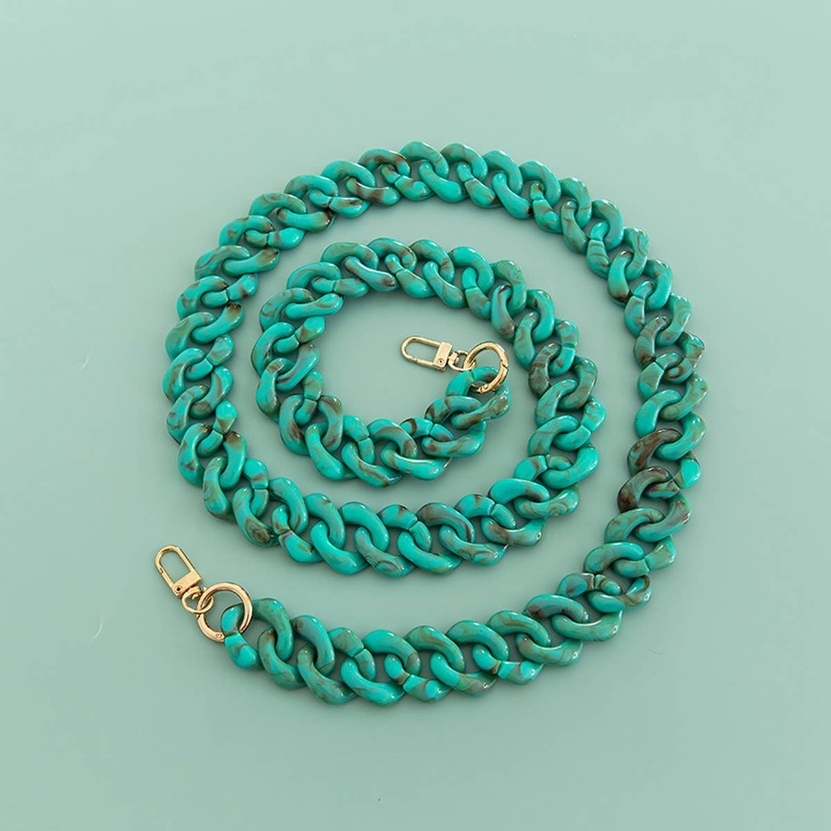 47IN ACRYLIC DIAMOND BAG STRAP COLORFUL CHAIN_CWMM5058