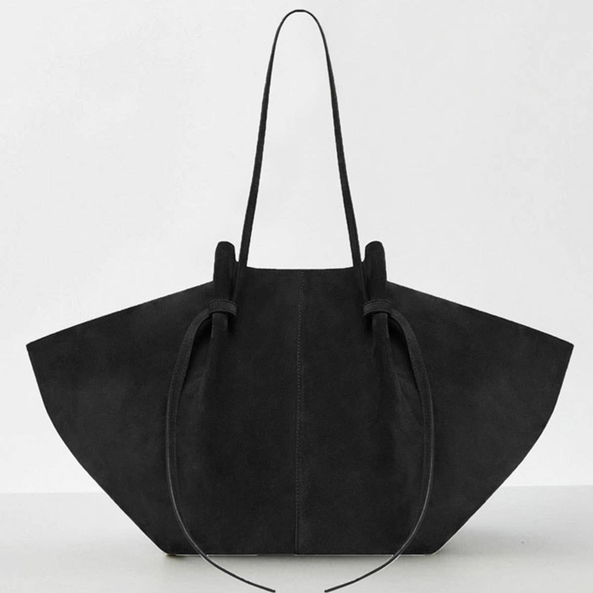 Vintage Suede Shoulder Tote Bag, Minimal Style_Cwab5395