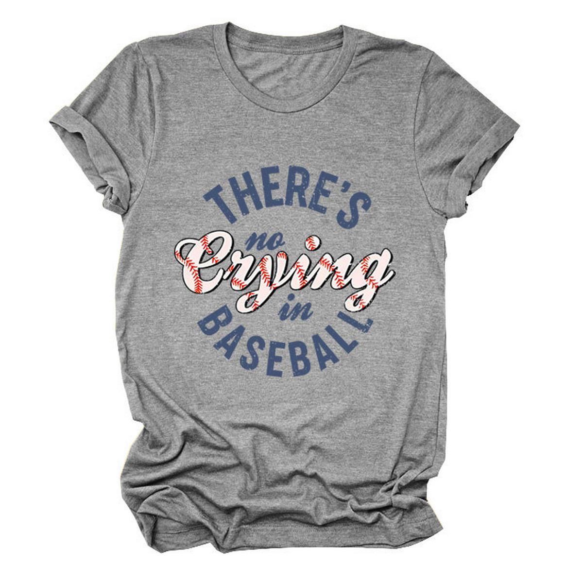 Womens No Crying In Baseball Graphic Teep_Cwttsl0481