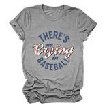 Womens No Crying In Baseball Graphic Teep_Cwttsl0481