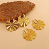 Titanium Steel Wave Mesh Bold Stud Earrings_Cwmm8901