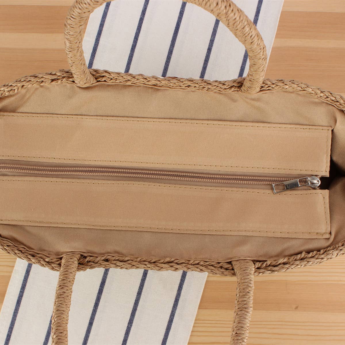 POPULAR SUMMER PORTABLE LARGE CAPACITY STRAW BAG_CWAB2100