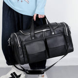 MEN S PU LEATHER TRAVEL BAG LARGE CAPACITY_CWAB5184