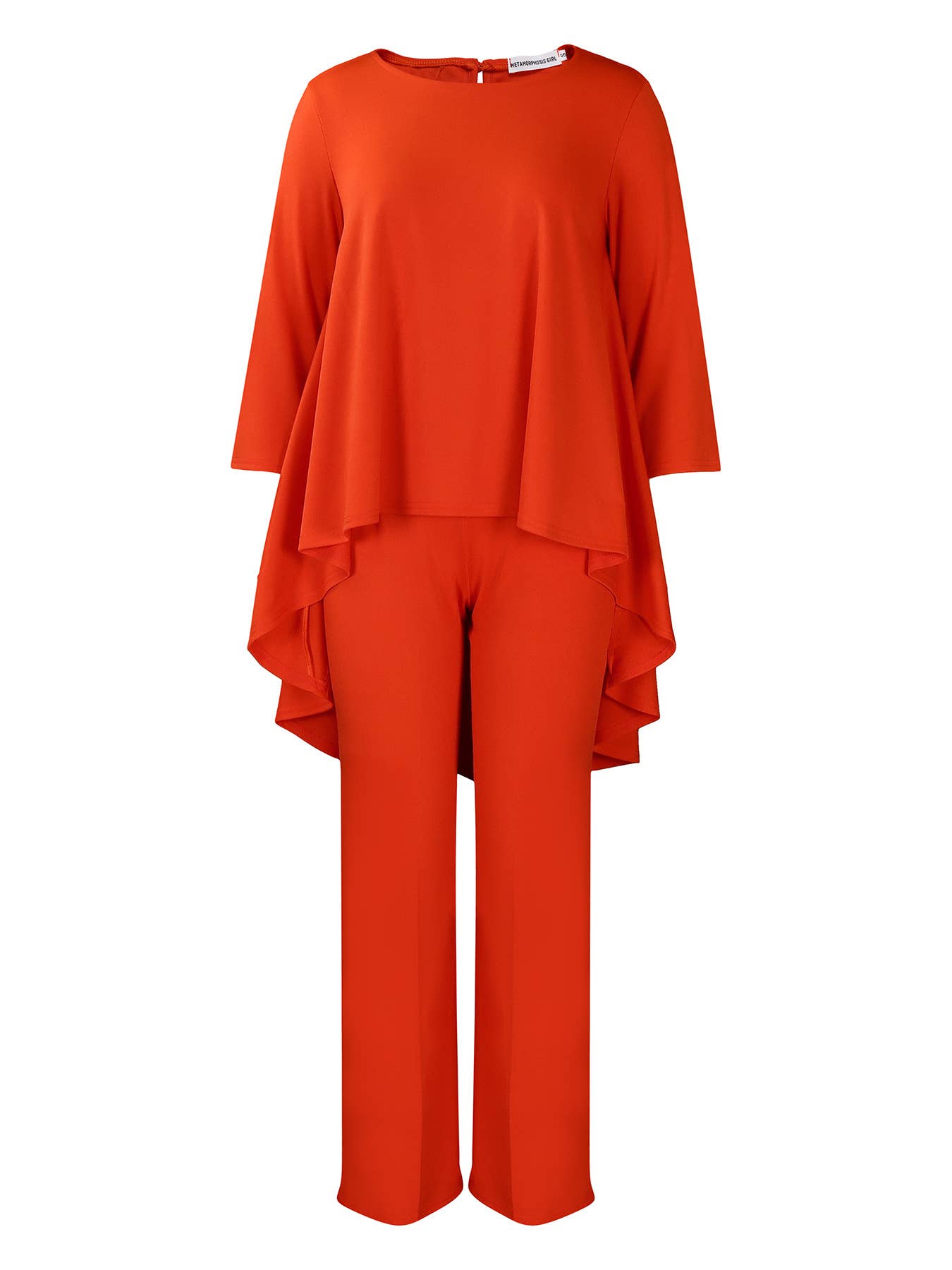 OVERSIZED TOP AND WIDE LEG PANTS TWO PIECE SET_CWSTB1141