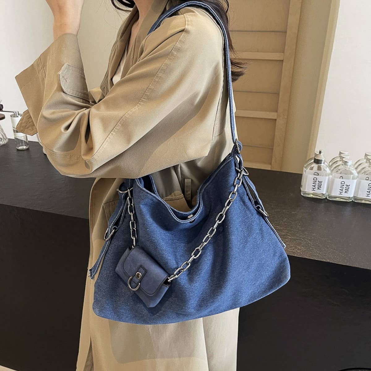 2024 NEW RETRO DENIM COMMUTER TOTE BAG_CWAB3265