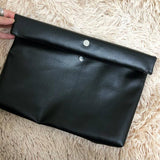 RETRO CURLED HIGH CAPACITY HANDBAG CASUAL CLIP BAG_CWAB1372