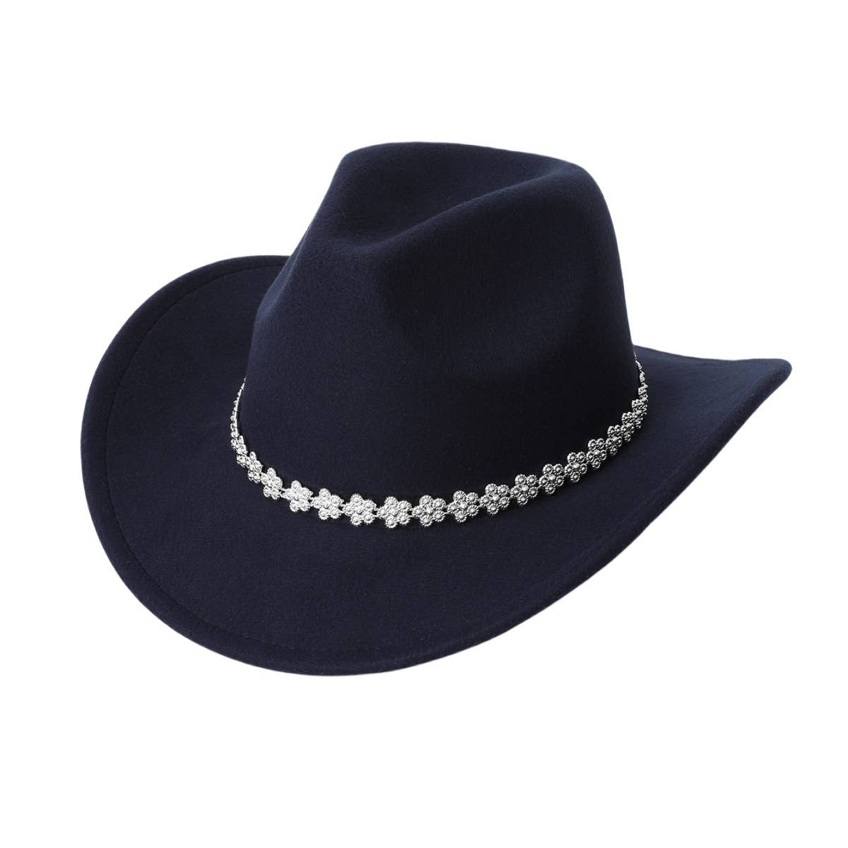 Western Party Felt Fedora Hat For Men And Women_Cwah3638