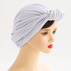 KNOTTED FASHION SILVER WIRE HORN HEAD SCARF_CWASC2461