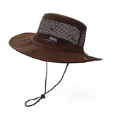 BREATHABLE MESH SOLID COLOR FOLDABLE SUNHAT_CWAH1462