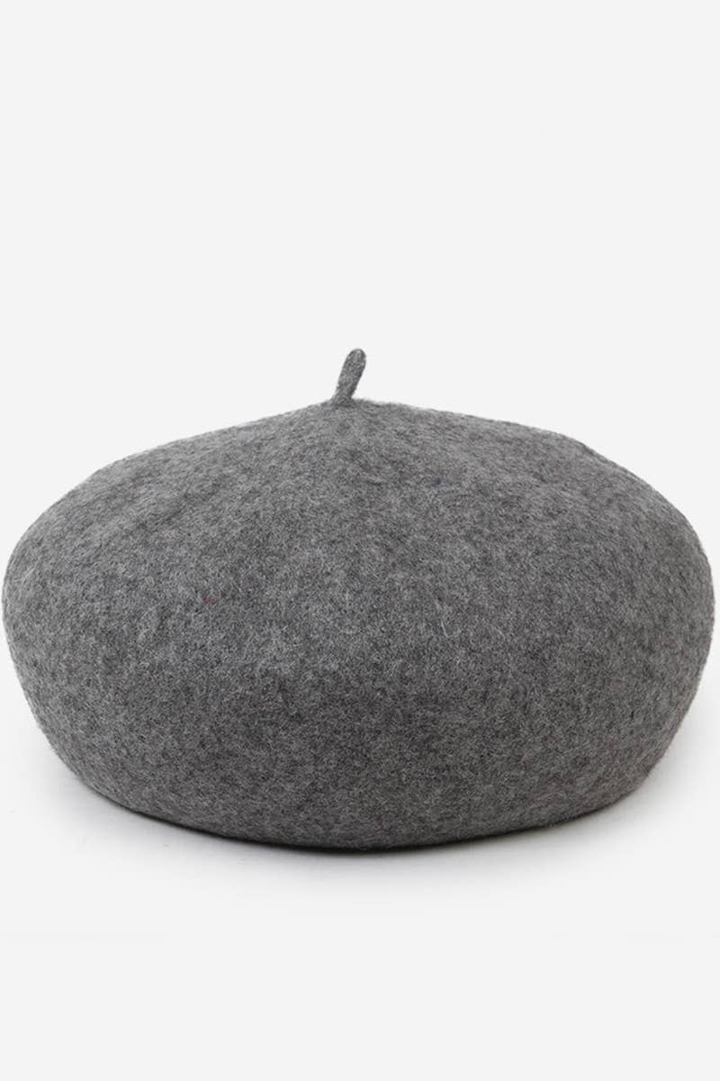 ADJUSTED PLAIN BERET CAP_CWAH0549