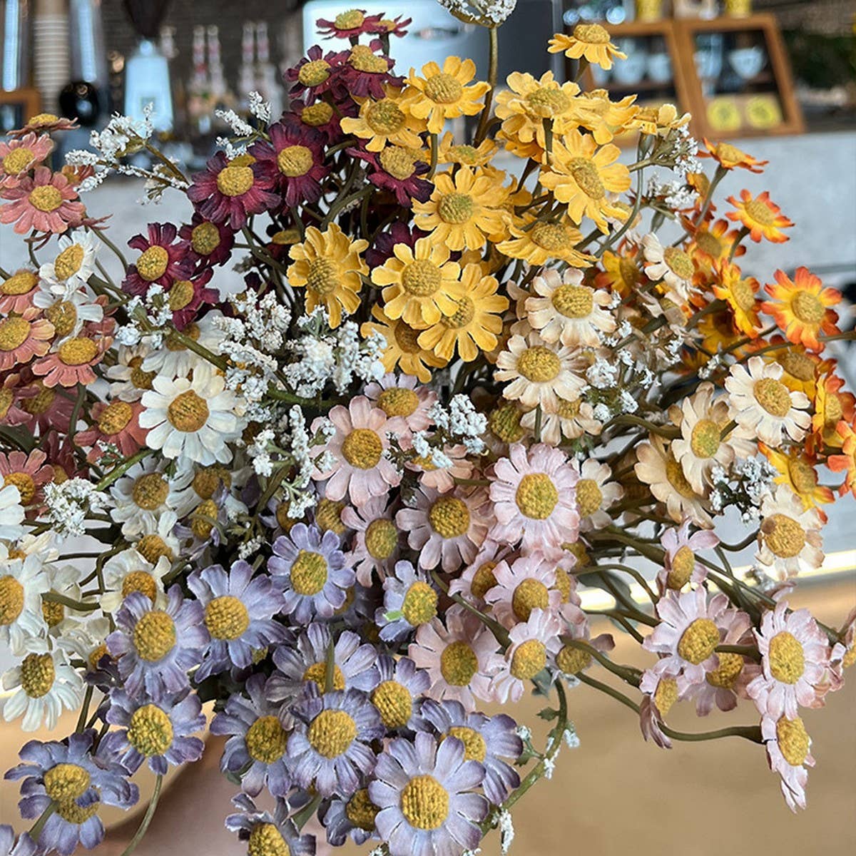 AUTUMN CHAMOMILE BABYS BREATH DAISY ARTIFICIAL_CWMM6483