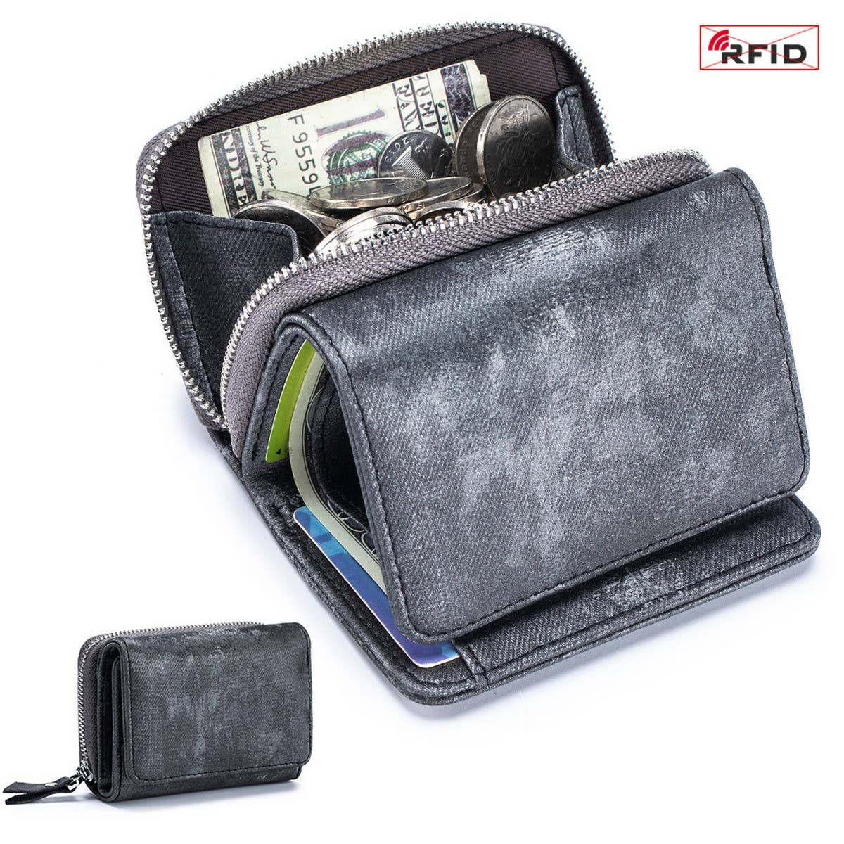 SHORT MULTIFUNCTIONAL LARGE CAPACITY LEATHER WALLET_CWAB3792
