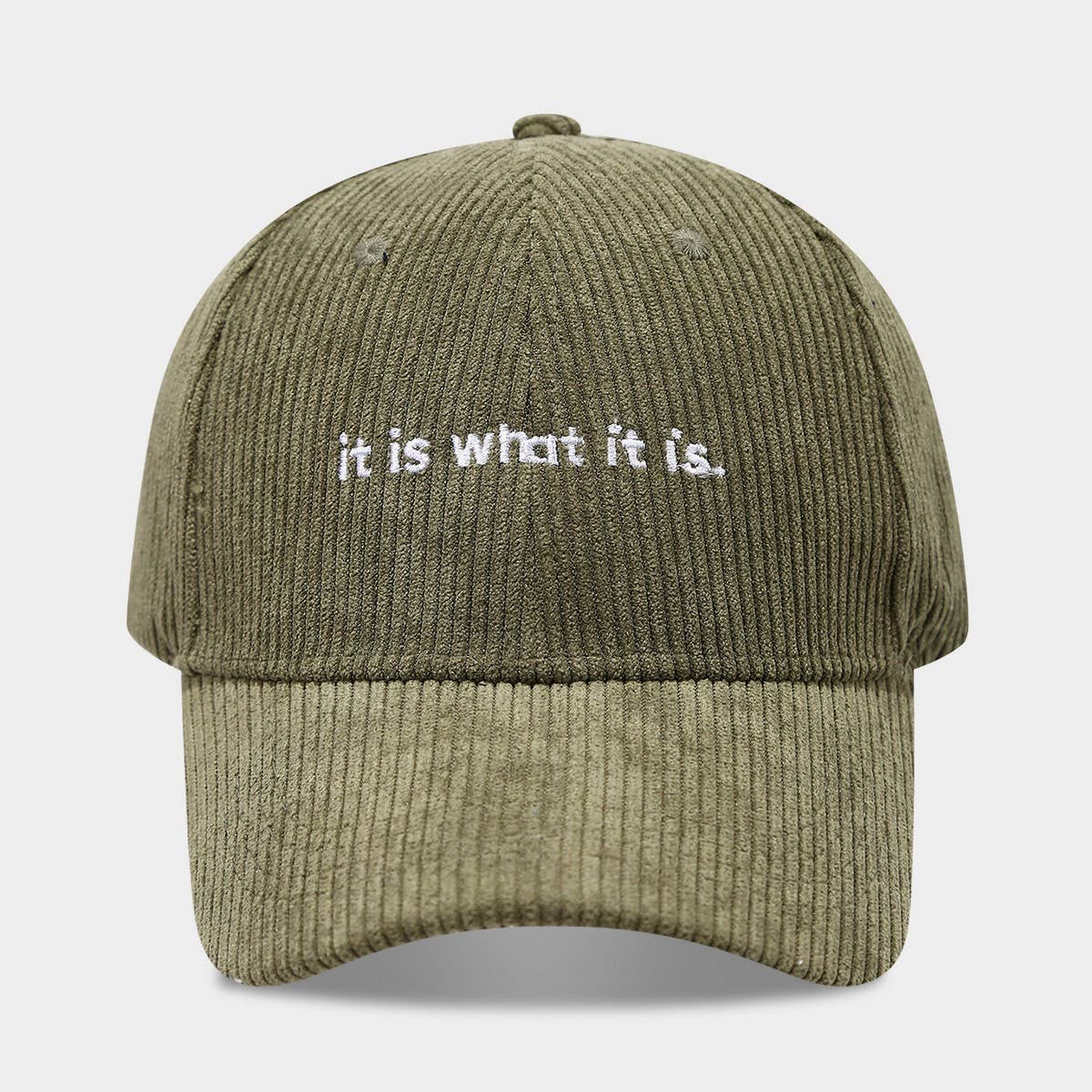 Corduroy Letter Baseball Cap Women Trendy_Cwah04649