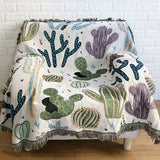 GEOMETRIC KNITTING BLANKET OUTDOOR CAMPING BLANKET_CWMM0404