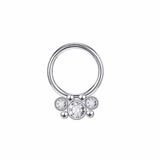 Zircon Closed Nose Ring Piercing Jewelry_Cwmm9537