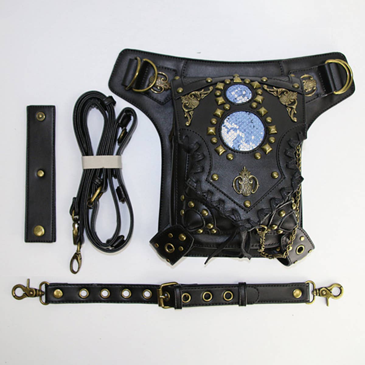 STEAMPUNK ONE SHOULDER DIAGONAL BAG PURSE_CWAB0639