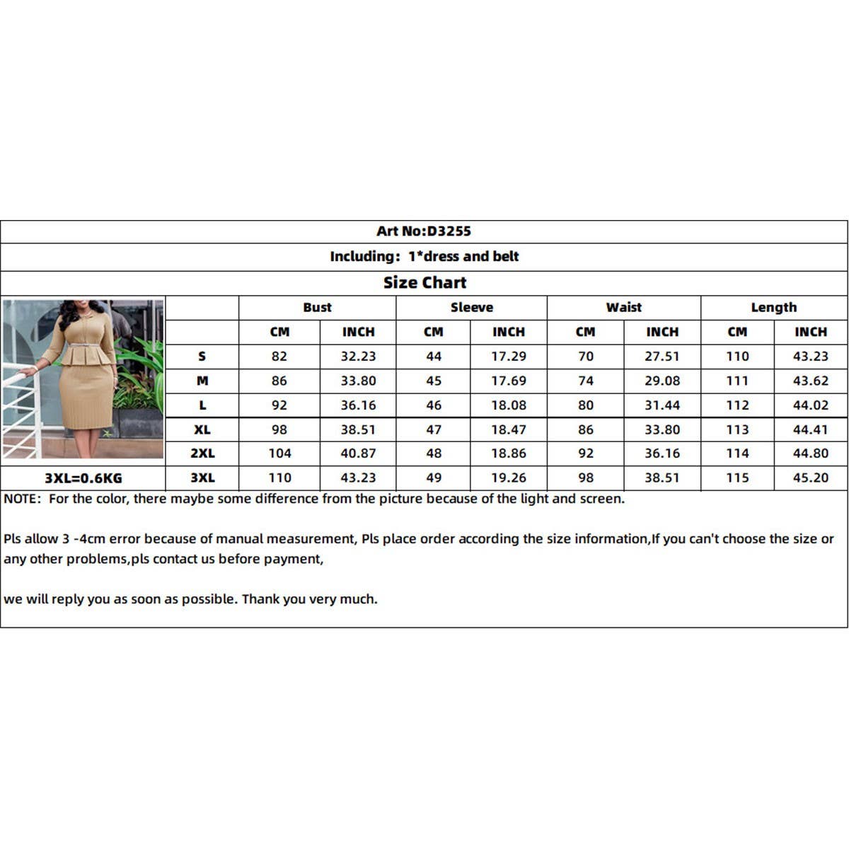 V-Neck Ruffled High Waist Slim Commuter Dress