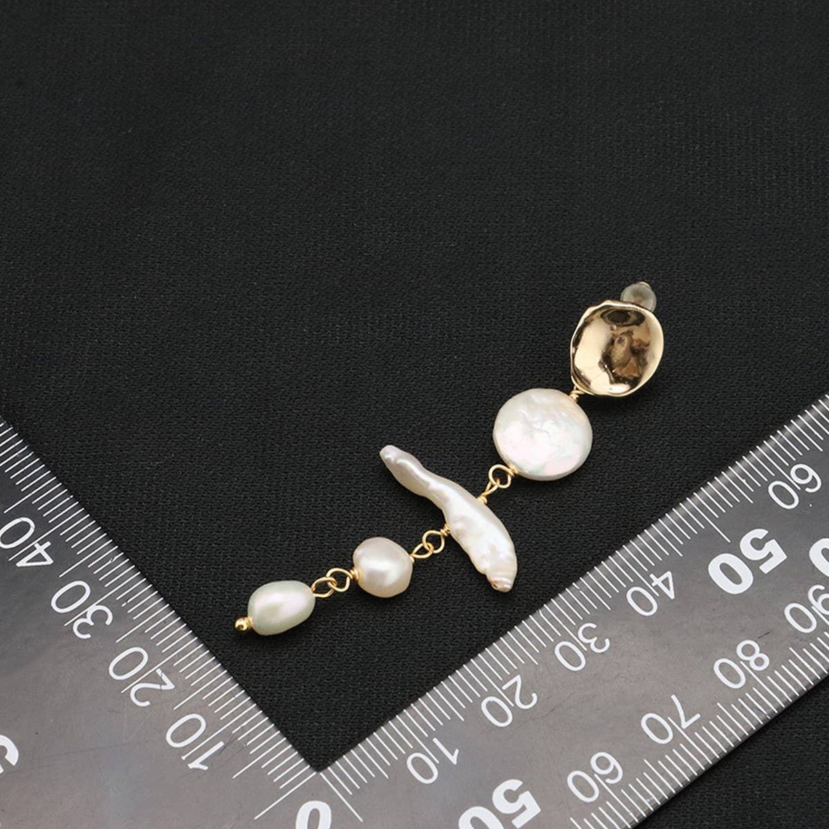 NATURAL FRESHWATER PEARL VINTAGE TASSEL EARRINGS_CWAJE3816
