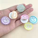 ACRYLIC SMILEY FACE HAIR CLAW CUTE BACK CLIP_CWAHA0285