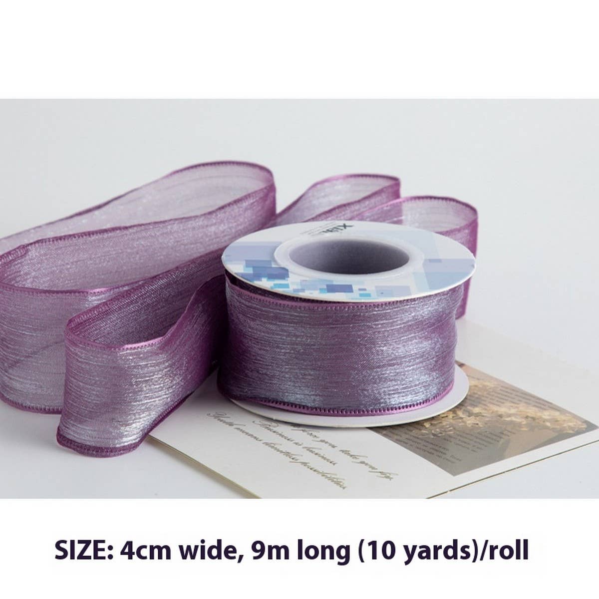 DIY BOW HAIR ACCESSORIES SNOW YARN RIBBON_CWMM5776