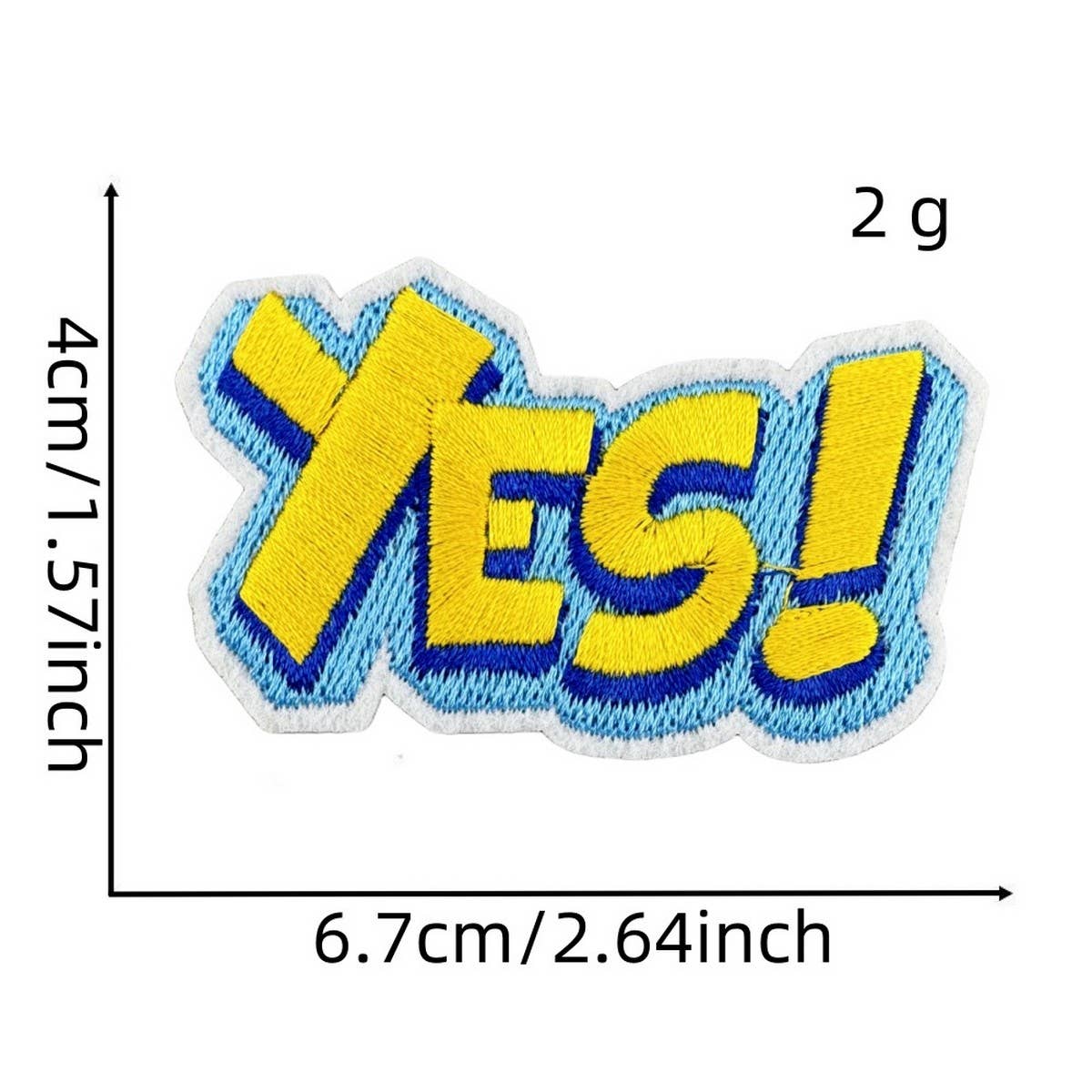 FUNNY TEXT PATCH EMBROIDERED CLOTH PATCH_CWMM4051