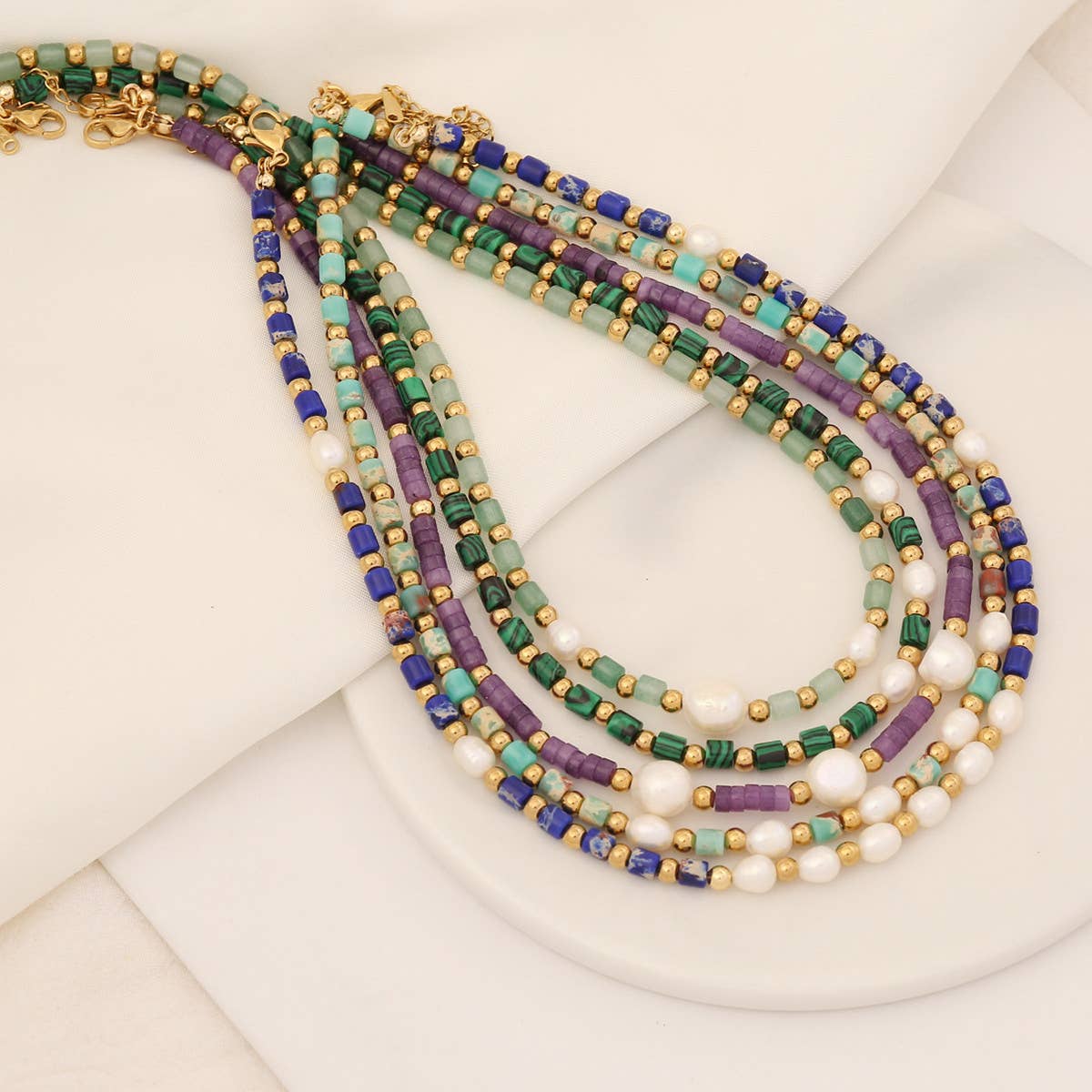 FASHION AND LUXURY PEARL NATURAL STONE NECKLACE_CWAJE0647