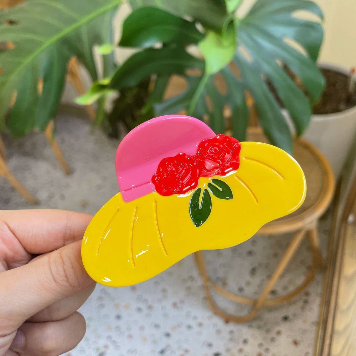 Retroflower Hair Accessories Hair Claw Clip Flower_Cwasc1602