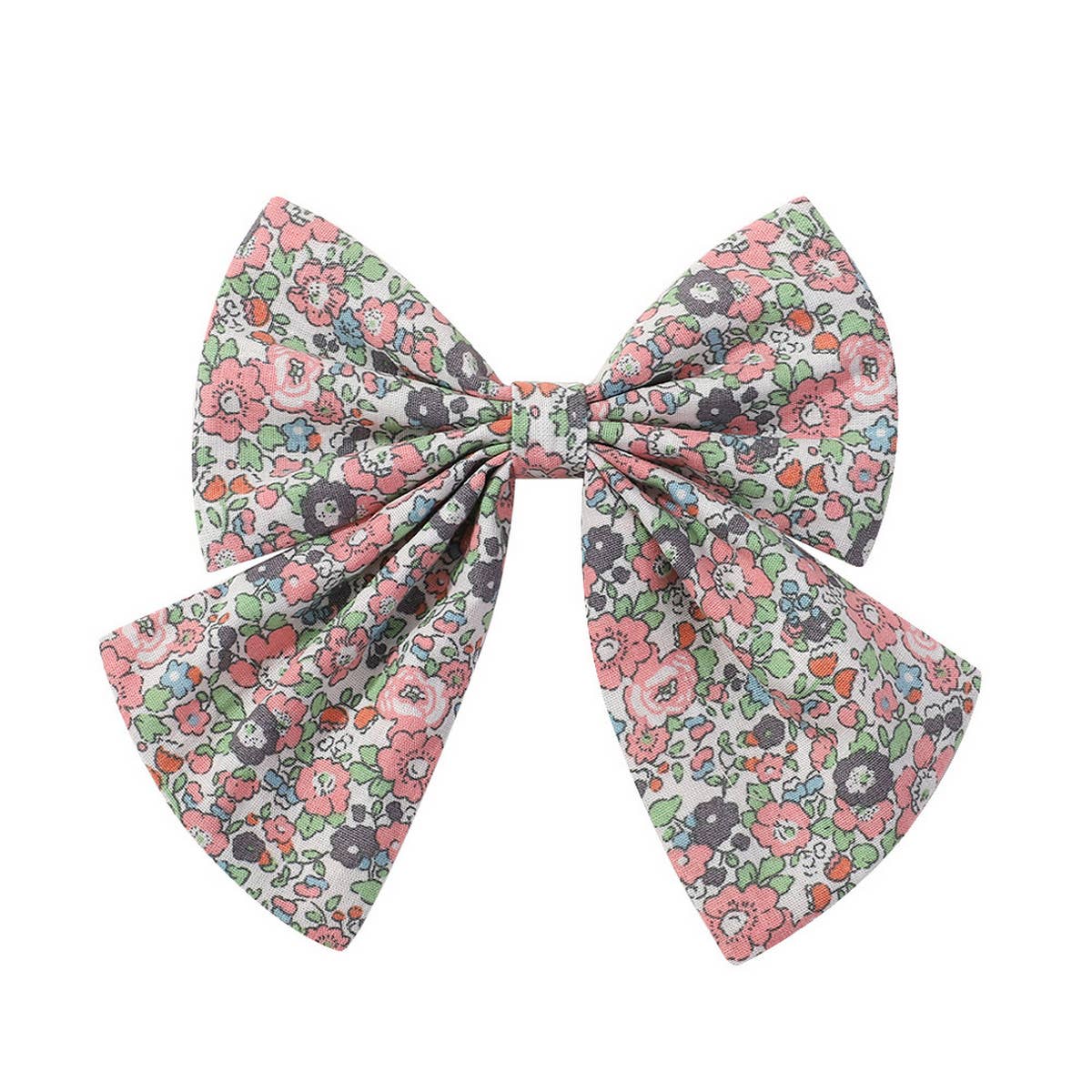 CHILDRENS SIMPLE FLORAL BOW HAIRPIN_CWAHA2366