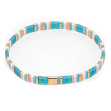 Multi-Layered Tila Beads Braided Gold Bead Bracelet_Cwmm3817