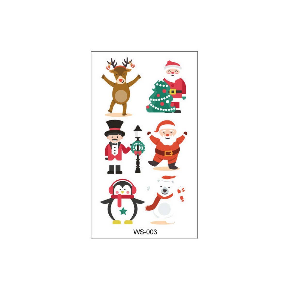 CHRISTMAS CANDLE TRANSFER TATTOOS FOR KIDS PARTY_CWMM8260