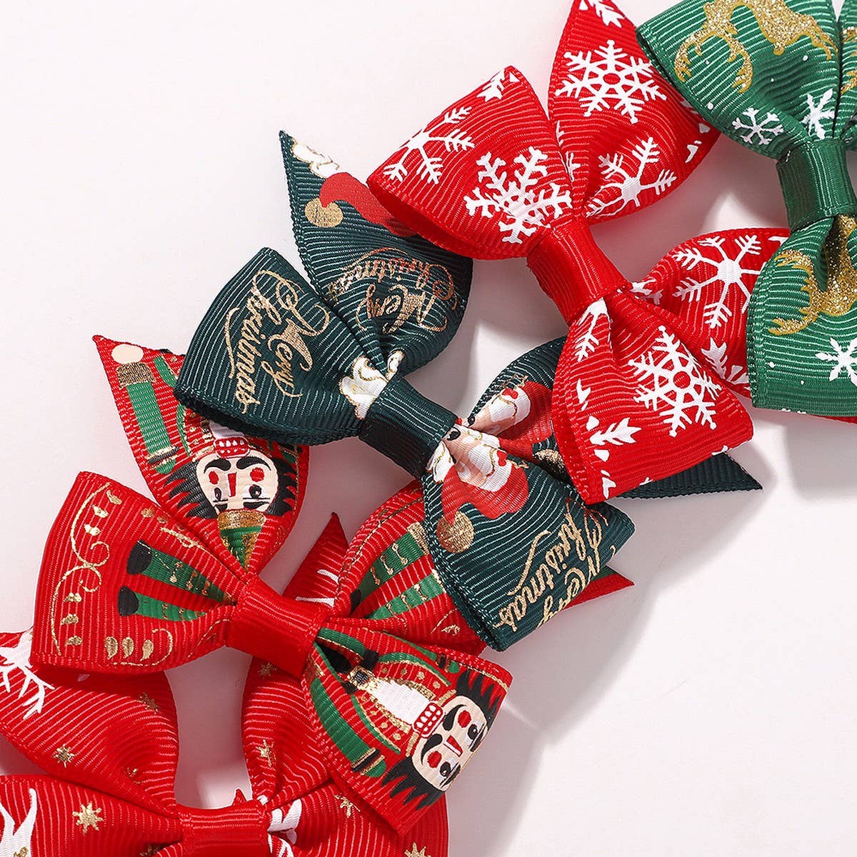 GIRLS XMAS HAIR CLIP WITH REINDEER SNOW_CWAHA6693