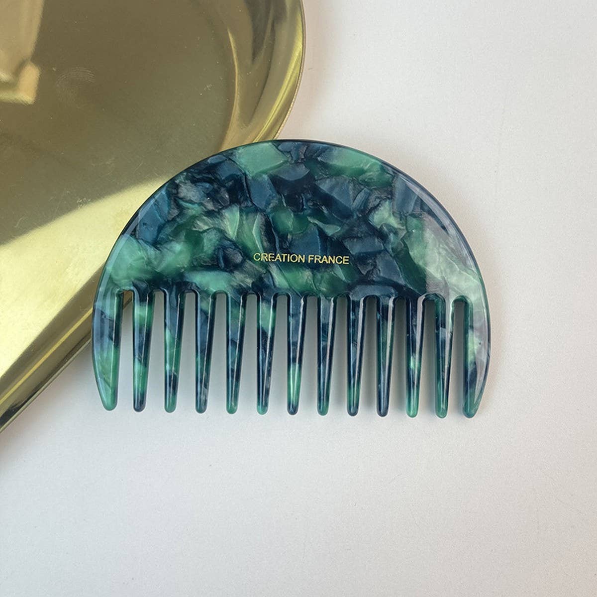 GEOMETRIC ACETATE COMB VINTAGE CUTE STYLE_CWMM6400