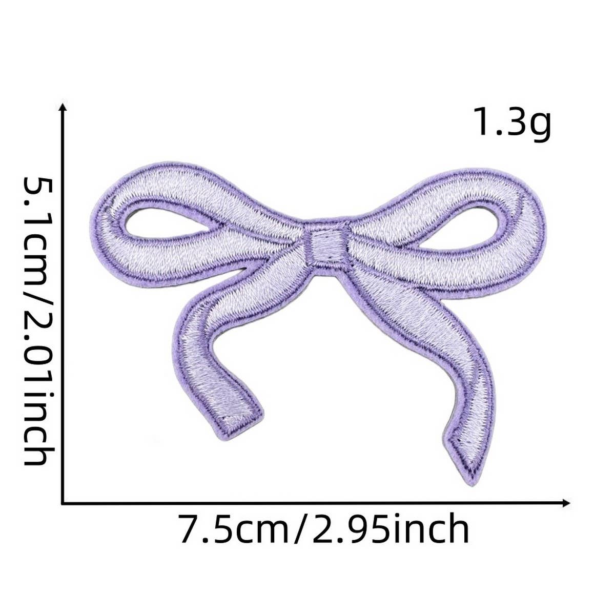NEW BABY COLORFUL BOW EMBROIDERED PATCH_CWMM4023
