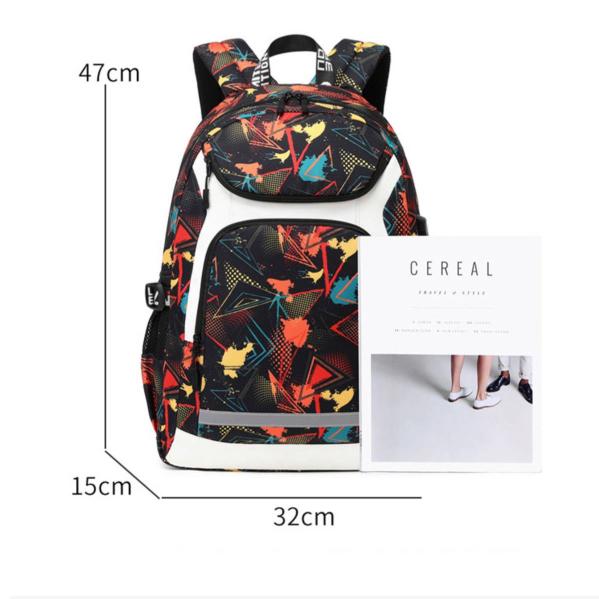 BOYS BACKPACKS FOR SCHOOL WATERPROOF PRINTED_CWAB5384