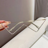 HALF RIMLESS METAL CHAIN GLASSES FRAME_CWASG0365
