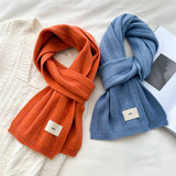 Knit Stripe Scarf Warm Fall/Winter Unisex Scarf_Cwasc0985