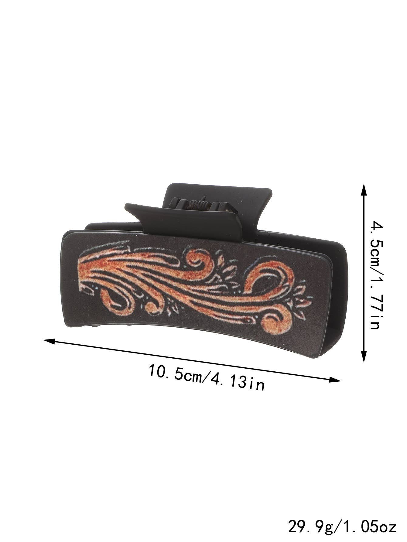 SUNFLOWER PU LEATHER HAIR CLAW WESTERN STYLE_CWASC1618