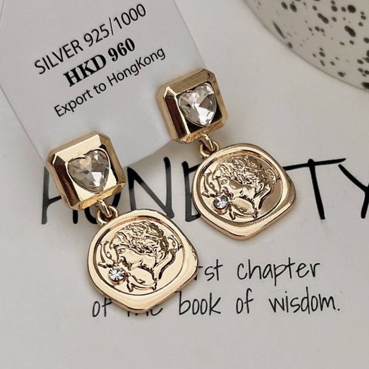 LIGHT LUXURY ZIRCON GEOMETRIC LOVE STUD EARRINGS_CWAJE1326