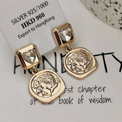 LIGHT LUXURY ZIRCON GEOMETRIC LOVE STUD EARRINGS_CWAJE1326