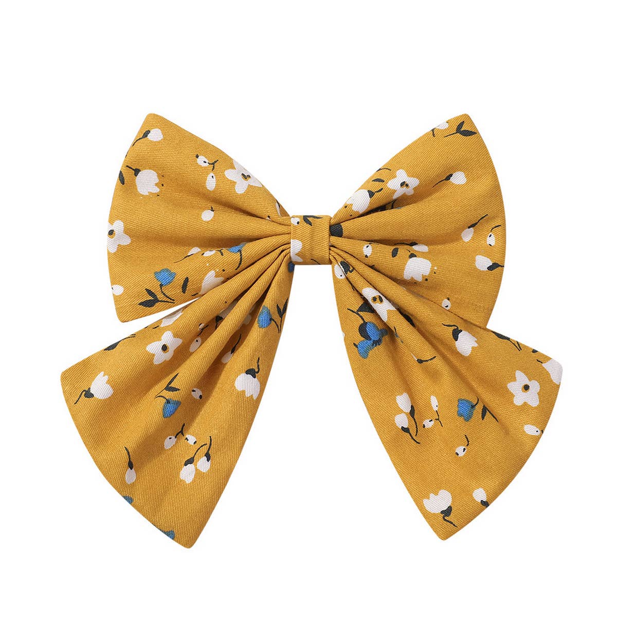 CHILDRENS SIMPLE FLORAL BOW HAIRPIN_CWAHA2366