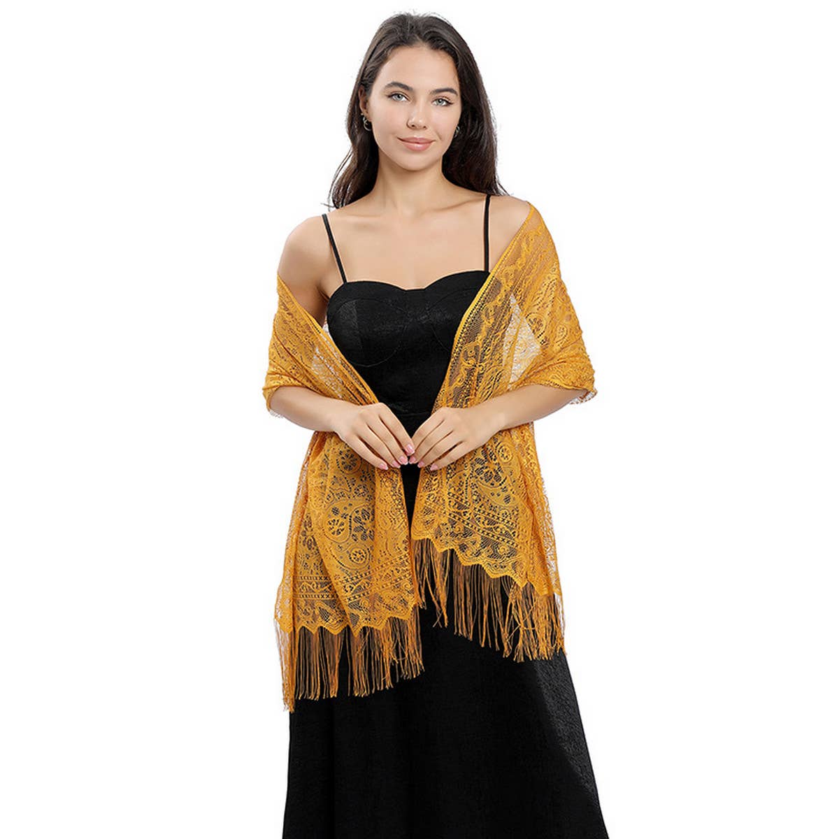 HOLLOW NEW STYLE MIN WHIRLWIND CASHEW SHAWL_CWASC1080